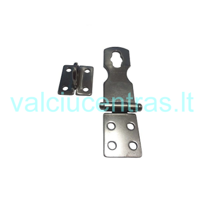 Nerūdijančio plieno lankstas - užraktas 25 x 100 mm